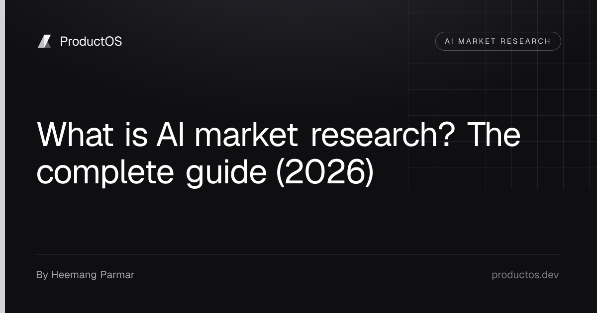 What is AI market research? The complete guide (2026)
