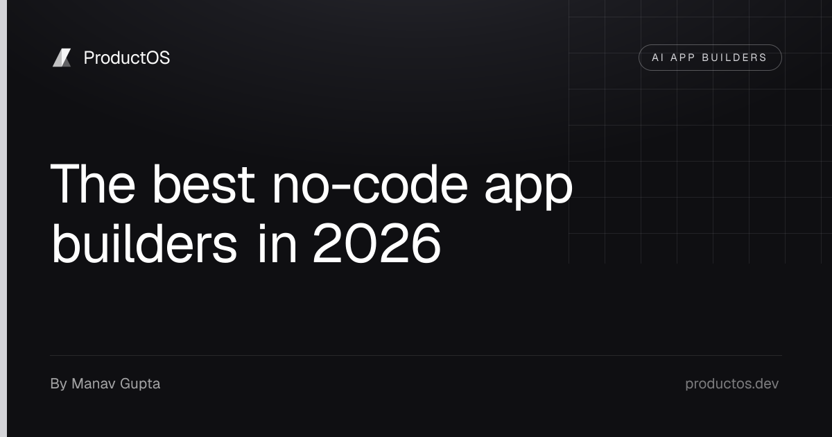 The best no-code app builders in 2026