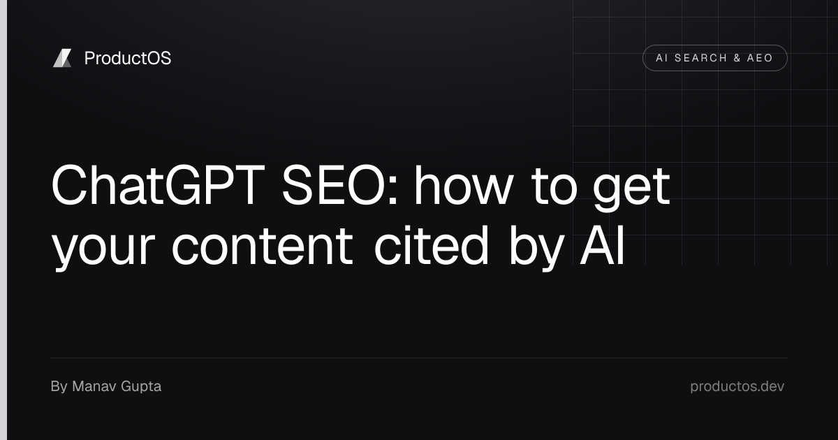 ChatGPT SEO: how to get your content cited by AI