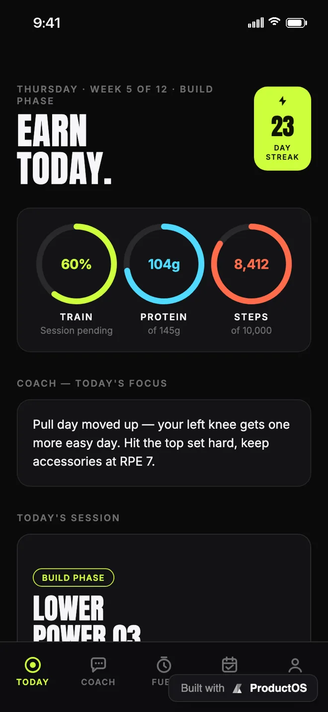 Vital, a ProductOS showcase project viewed on mobile